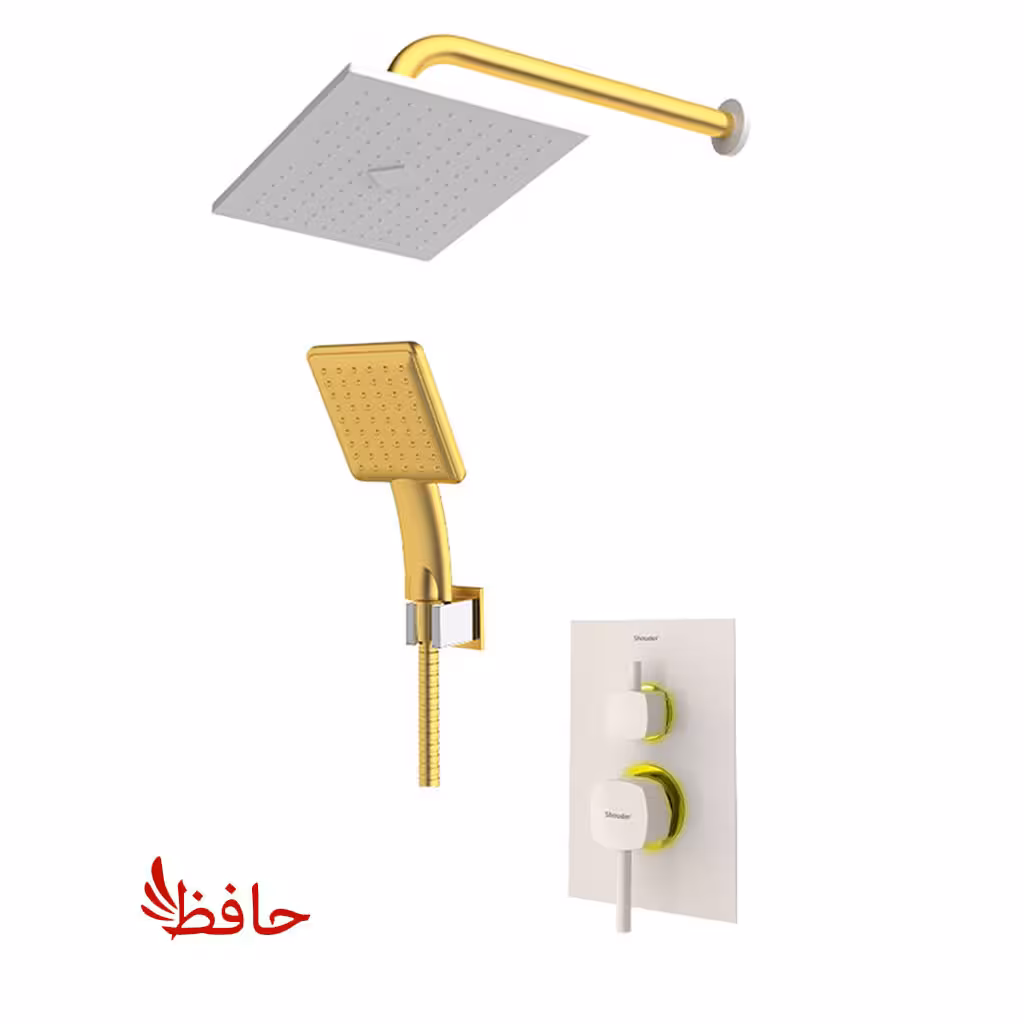 شیر حمام توکار شودر مدل رومر شیری طلایی تیپ 3