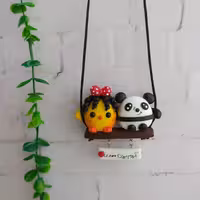 آویزماشین طرح پاندا و جوجه دختر | amazonchi