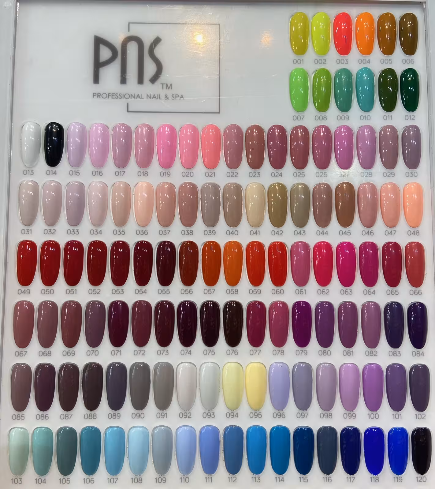 لاک ژل ناخن 15 میل پی ان اس  Pns کد ساده 1 تا 120 ژلیش دونه ای پالت قدیم که حذف شدند