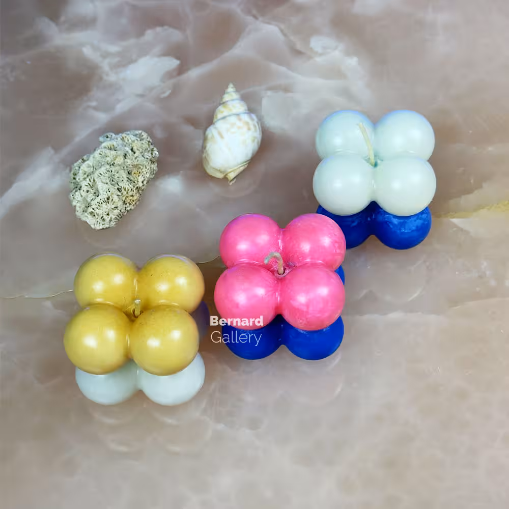 شمع دست ساز مدل روبیک کد 1214 بسته 3 عددی