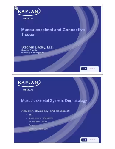 خرید و دانلود نسخه کامل کتاب Kaplan High-Yield Muskuloskeletal and Connective Tissue