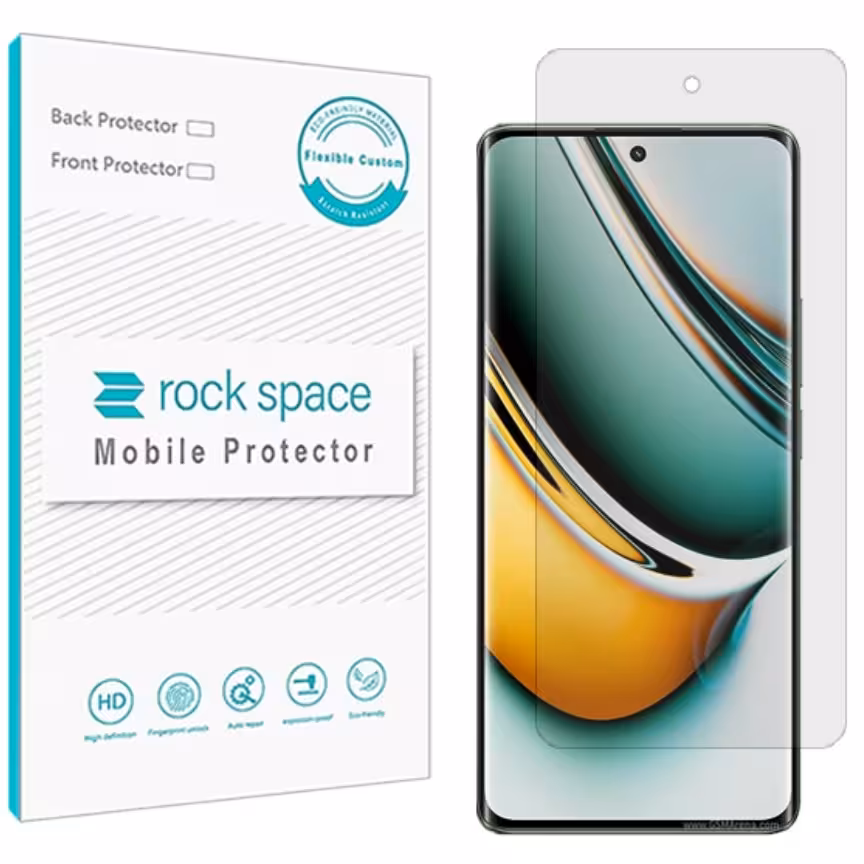 گلس نانو هیدروژل شفاف و ضد ضربه گوشی ریلمی 11 Pro برند راک اسپیس     