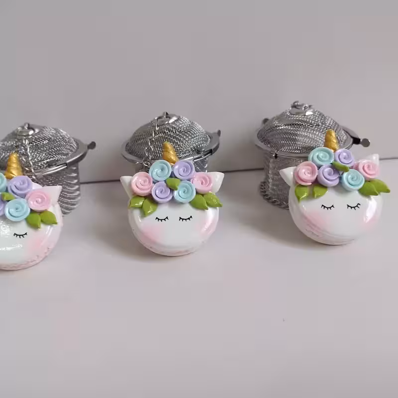 آویز صافی چای بدون صافی استیل طرح یونیکورن یک عددی | amazonchi
