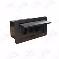 پریز کابینتی میزی توکار مشکی ایران الکتریک