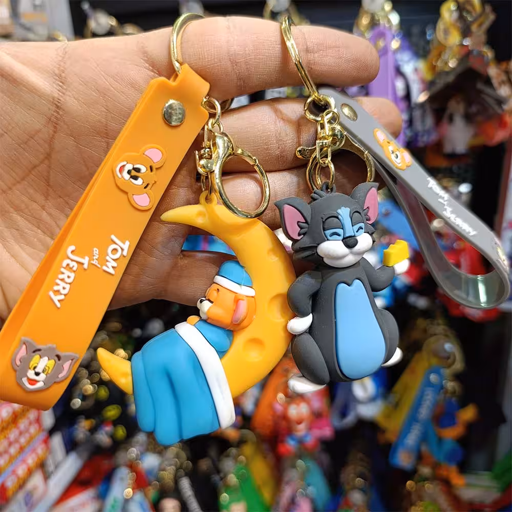 جاکلیدی سیلیکونی تام و جری خوابیده مجموعه دو عددی