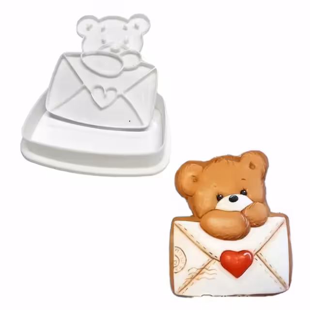 مهر و کاتر شیرینی طرح خرس کارتونی