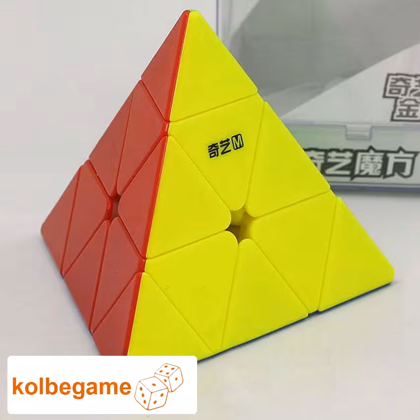 روبیک هرمی 3*3 کای وای کایمنگ مگنت باکس دار استیکرلس