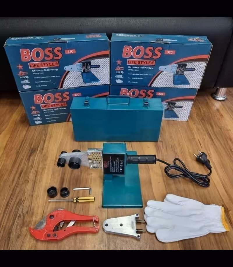 دستگاه اتو لوله خانگی کیف فلزی با لوازم باس مدل 32c