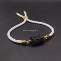 دستبند زنانه سنگ تورمالین سیاه افغان (کد107)