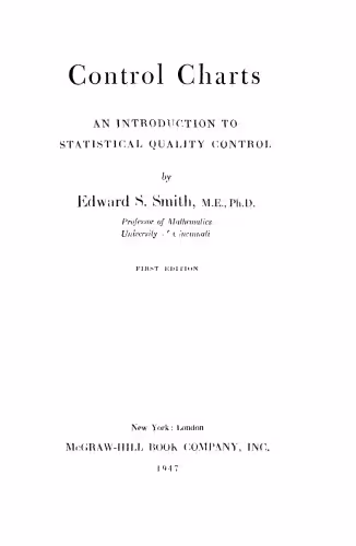 خرید و دانلود نسخه کامل کتاب Control Charts. An Introduction to Statistical Quality Control