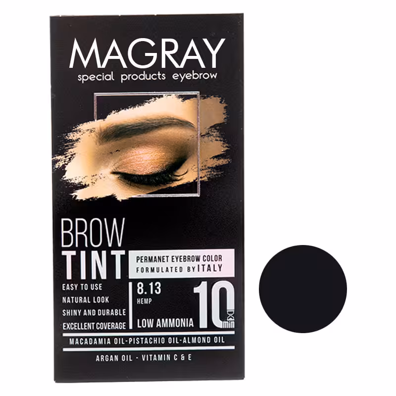 کیت رنگ ابرو ماگرای شماره 3.0 حجم 30 میلی لیتر رنگ قهوه ای تیره