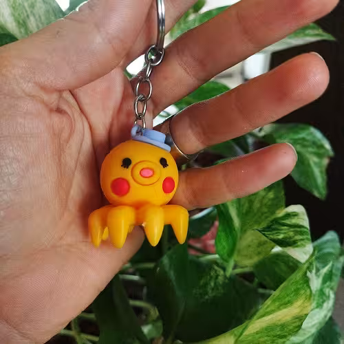 سرکلیدی سیلیکونی هشت پا زرد