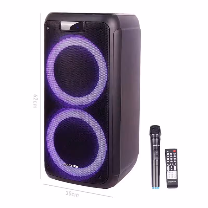 اسپیکر چمدانی بلوتوثی رم و فلش خور Macher MR-1500