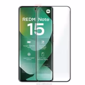 محافظ صفحه خمیده شیائومی Full Curved Glass | Redmi Note 15 4G