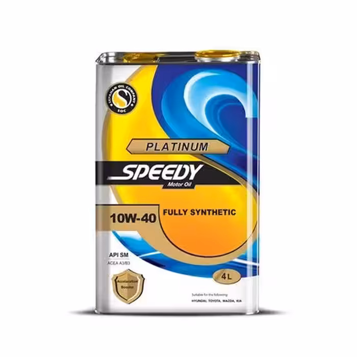 روغن موتور 10W-40 سپاهان مدل اسپیدی پلاتینیوم SM حجم 4 لیتر
