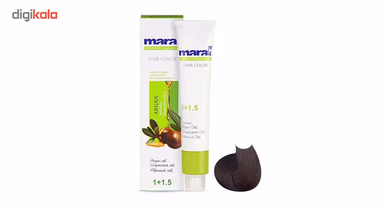 رنگ مو مارال سری طبیعی مدل مشکی قهوه ای شماره 2.0