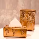 KHAZLI خزلی  سطل و دستمال طلایی کد 158 – 9494