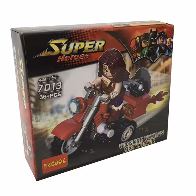 ساختنی لگو اونجرز موتور سوا ر مدل wonder women