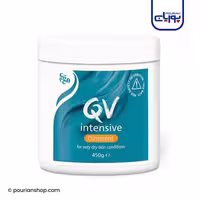 کرم پوست خشک و خیلی خشک کاسه ای اینتنسیو کیووی حجم 450گرم _ QV INTENSIVE