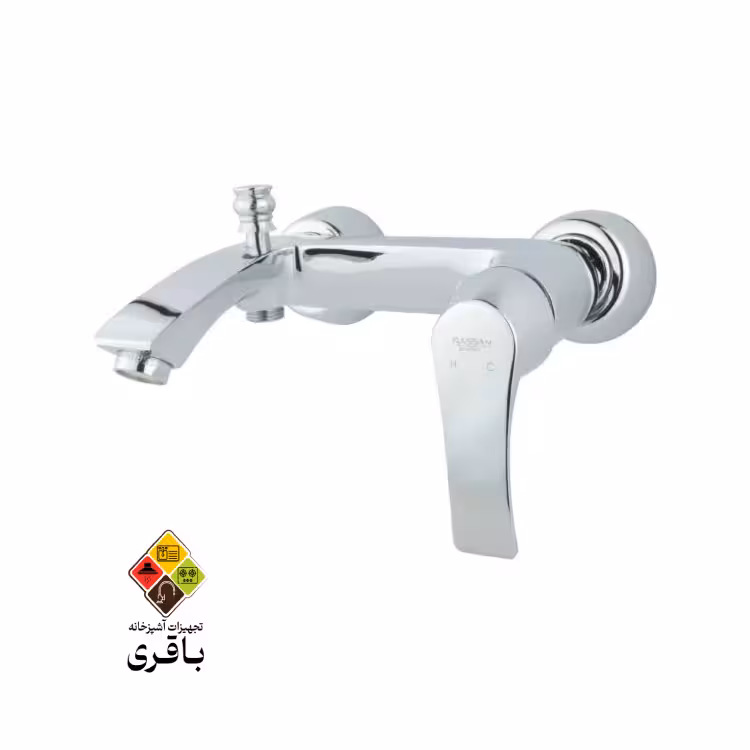 شیر حمام راسان مدل لوتوس کروم