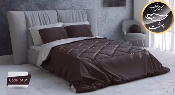 روتختی دورو تک رنگ دونفره شش تکه برند ترکسان کد S131