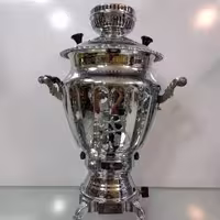 سماور گازی عالی نسب مدل نگین سیمین 6 لیتری