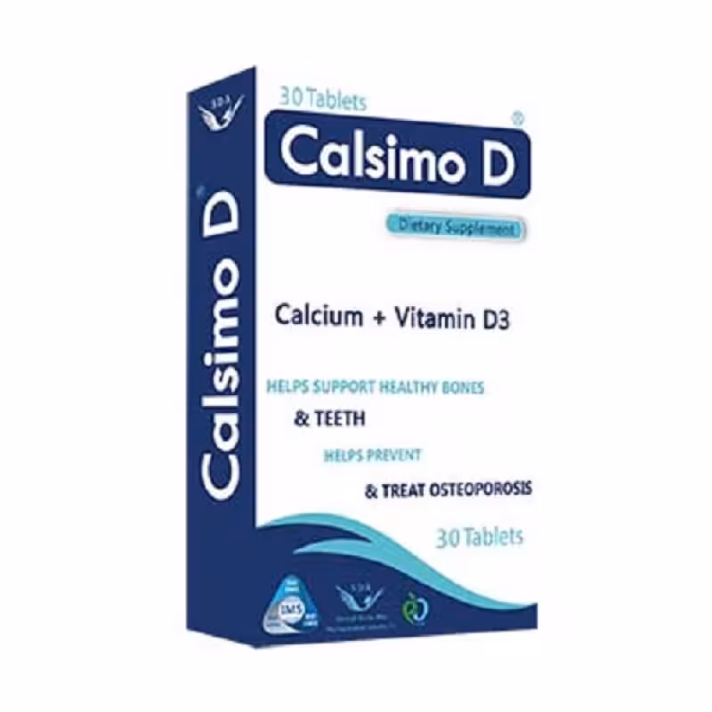 قرص کلسیم و ویتامین د سیمرغ دارو عطار 60 عددی