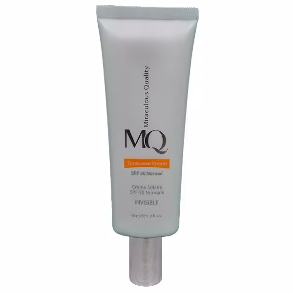 کرم ضد آفتاب نرمال ام کیو SPF 50 حجم 55 میلی لیتر