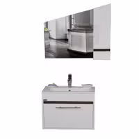 ست آینه و باکس و کابینت روشویی برتا مدل D-6014