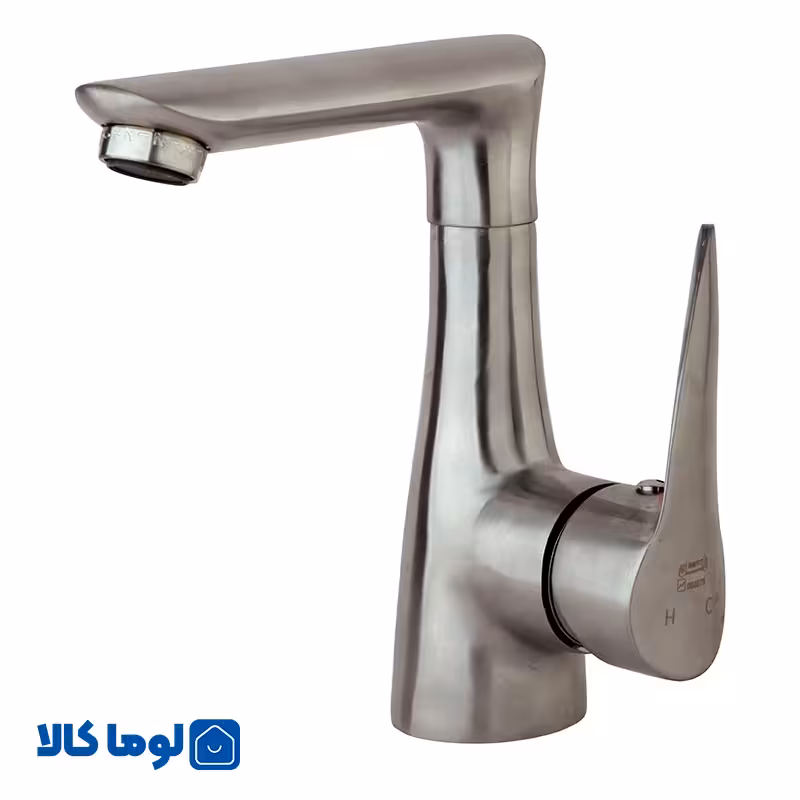 شیر روشویی راسان مدل رابیت کروم مات