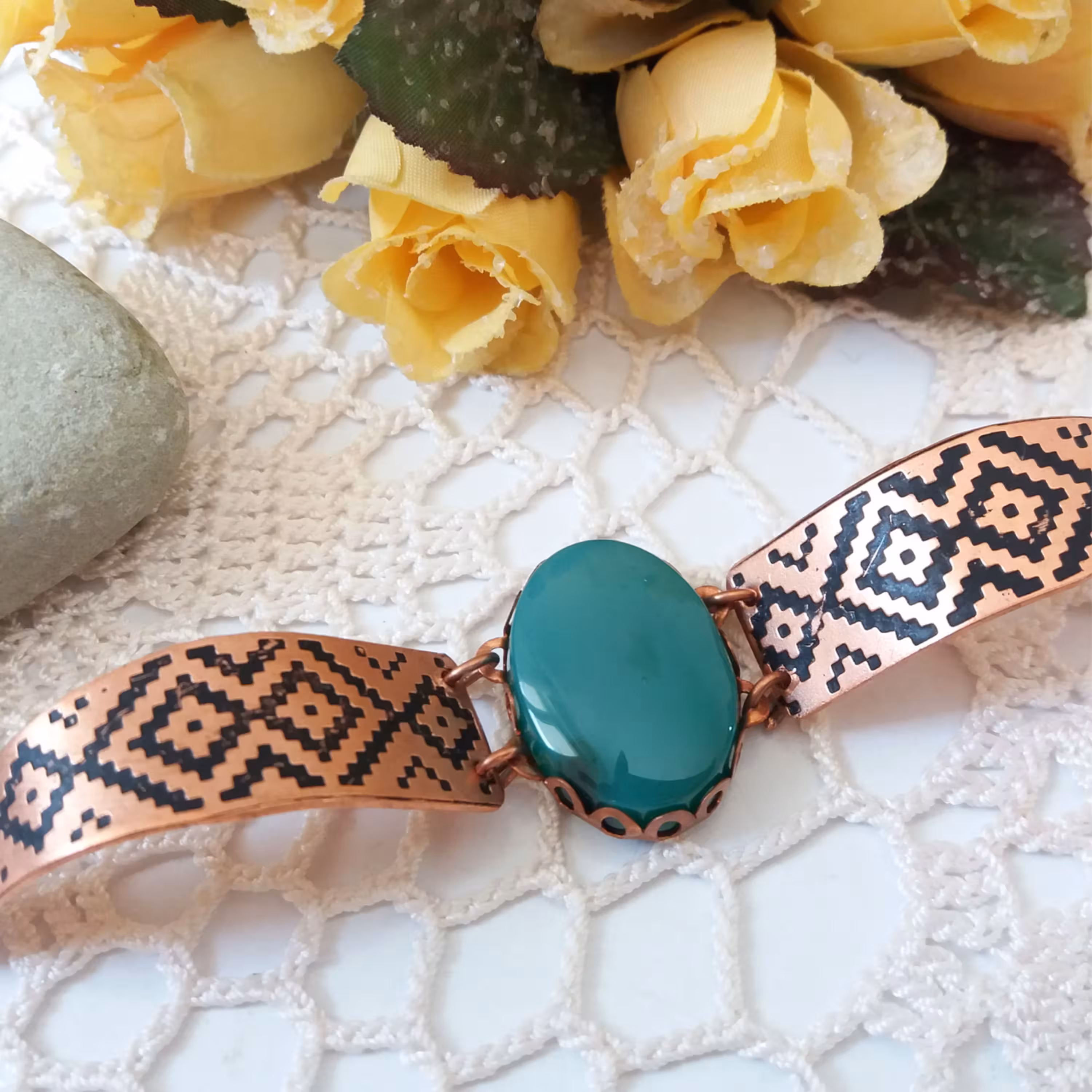 دستبندلولایی نگین بزرگ کد JW125