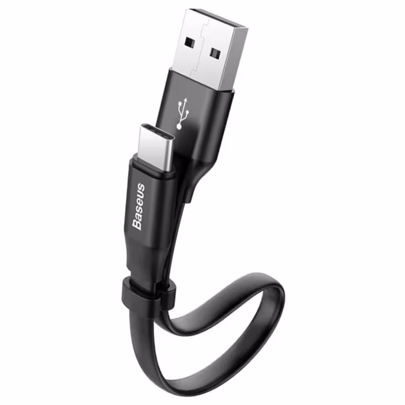 کابل تبدیل USB به لایتنینگ باسئوس مدل CALMBJ-B0 طول 023 متر