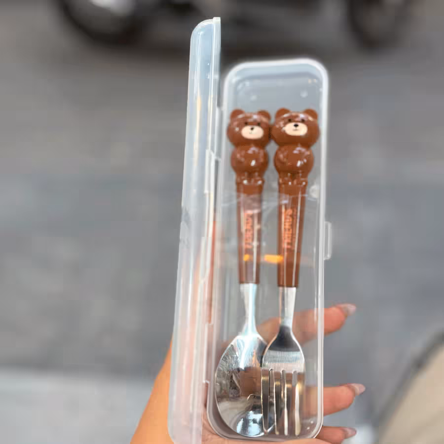 قاشق و چنگال بچه گانه فانتزی کد 16