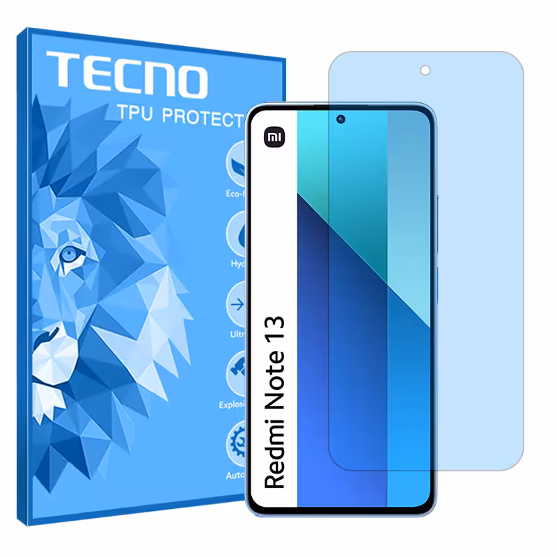 گلس شیائومی Redmi Note 13 4G مدل هیدروژلی مات آنتی بلو برند تکنو کد S