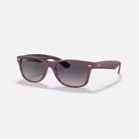 قیمت و خرید عینک آفتابی فریم بنفش مات با لنز خاکستری ری بن مدل NEW WAYFARER CLASSIC اورجینال
