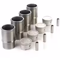 پيستون TU3-JPL4 با ملحقات كامل با بوش بدون رينگ گريد A عظام کد 3107093