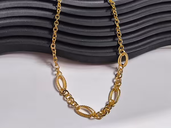 گردنبند طرح طلا ترند شیک استیل