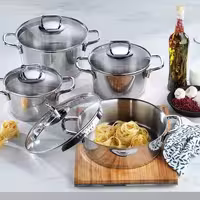 سرویس قابلمه استیل 8 پارچه برند شفر مدل Stahl