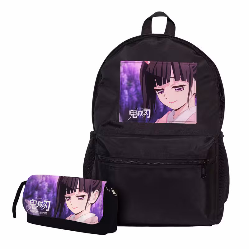 کوله پشتی طرح انیمه شیطان کش به همراه جامدادی | چاوه