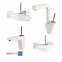 قیمت ، مشخصات و سفارش آنلاین ست شیرالات شودر مدل تیفانی شیری کروم