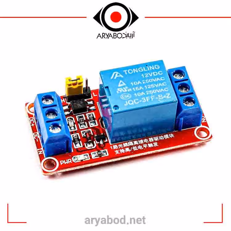 برد رله 12ولت تک کانال