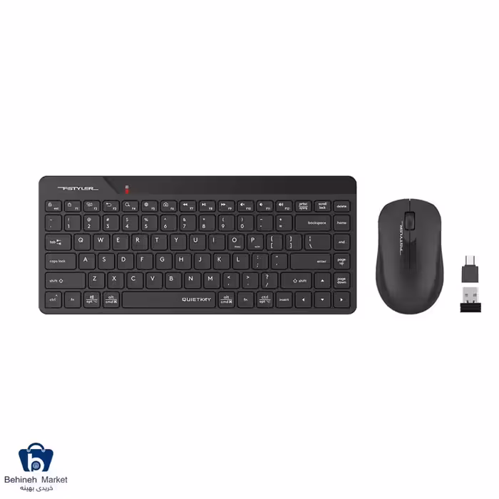 کیبورد و ماوس بی‌ سیم ای فورتک مدل FG2200 Air2