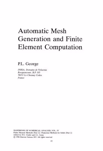 خرید و دانلود نسخه کامل کتاب Handbook of Numerical Analysis. Finite Element Methods (Part 2). Numerical Methods for Solids (Part 2)