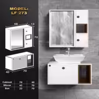 کابینت روشویی لاکچری کابین کد 296