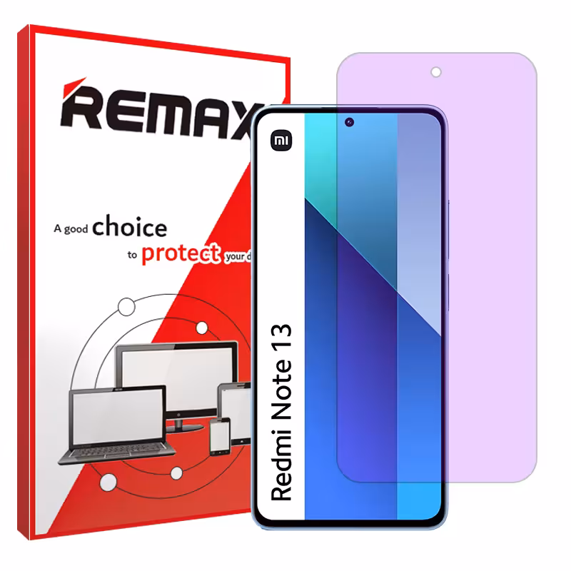 گلس شیائومی Redmi Note 13 4G مدل هیدروژلی آنتی پرپل برند ریمکس کد S