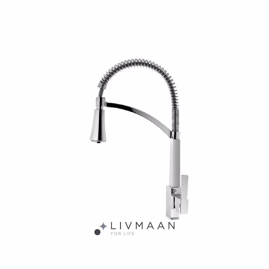 شیر آشپزخانه فنری اوج مدل فلت