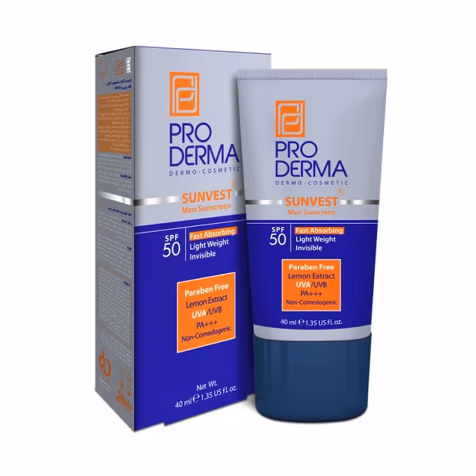 کرم ضد آفتاب فاقد چربی آقایان SPF50 پرودرما