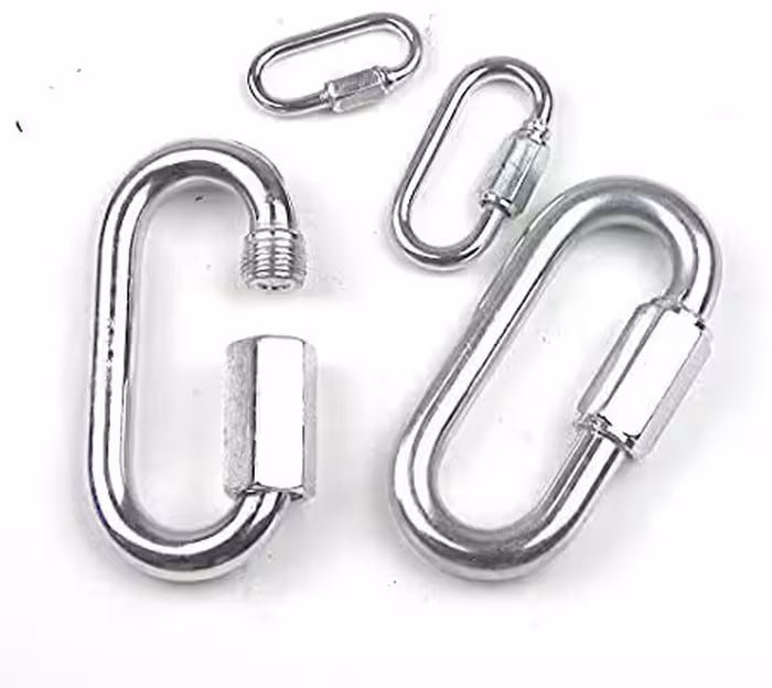 قلاب کارابین دانه زنجیری سایز 9