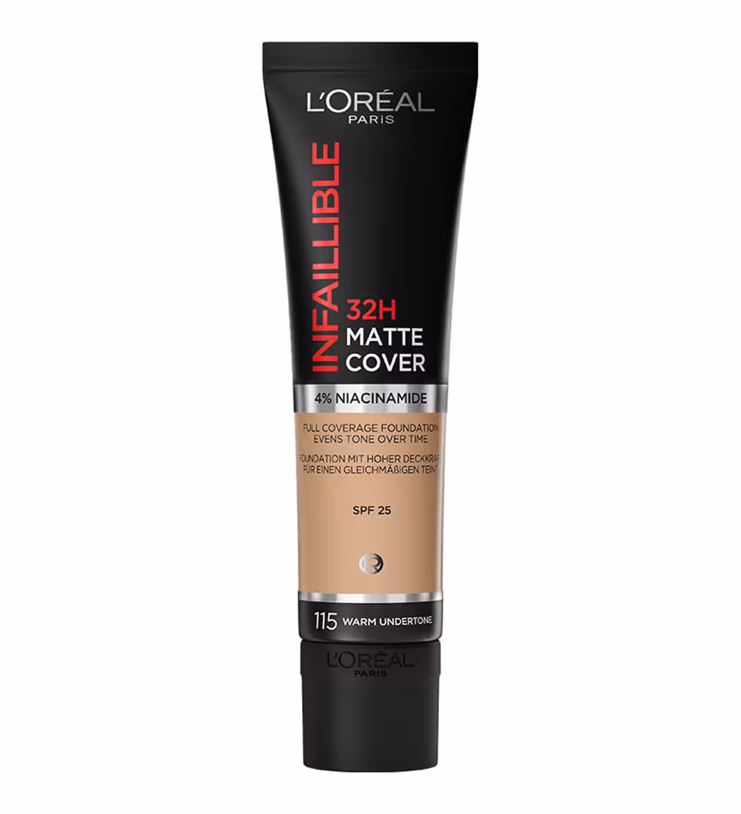 کرم پودر لورال تیوپی Infallible | پوشش بالا و مات‌کننده | محصول اصل فرانسه