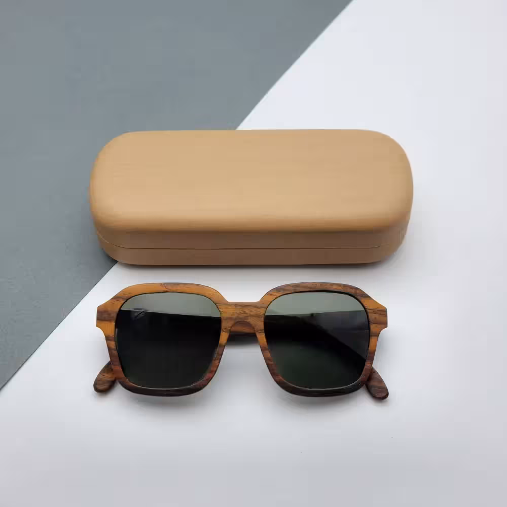 عینک چوبی دست‌ساز میدو مدل O041